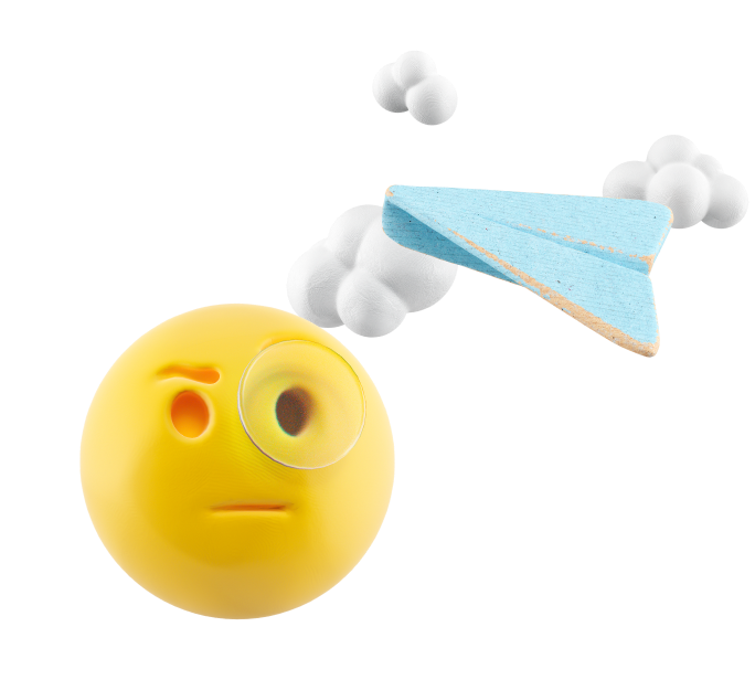 Graphic Vector of a Suspected emote and an Aeroplane in the cloud